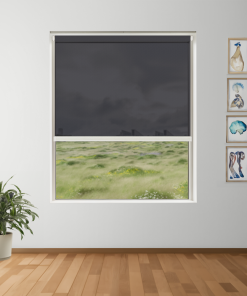 Obsidian Weave light filter made to measure roller blind lifestyle