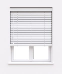 Custom 63mm PVC Faux Wooden Venetian Blind 2