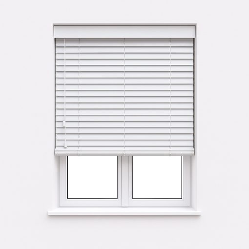 Custom 63mm PVC Faux Wooden Venetian Blind 2