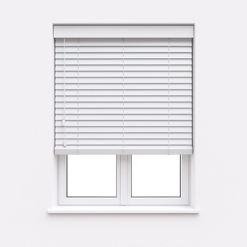 Custom 63mm PVC Faux Wooden Venetian Blind 2