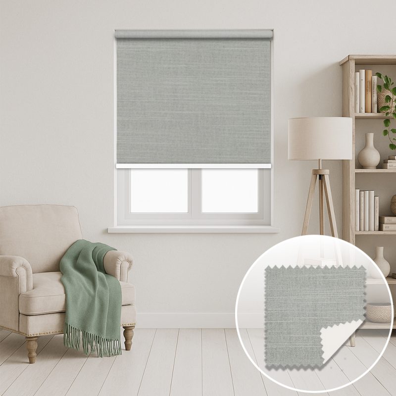 Custom Blockout Roller Blind - Moonstone