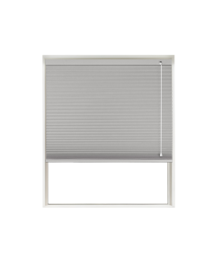 Alabaster Blockout Honeycomb Blind Window Cutout