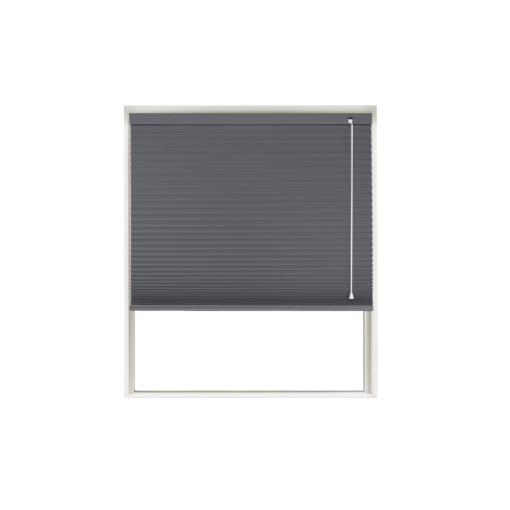 Black Blockout Honeycomb Blind Window Cutout