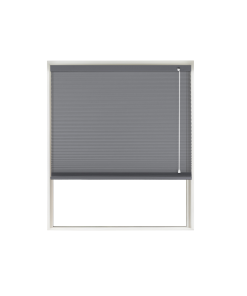 Black Ink Translucent Honeycomb Blind Window Cutout