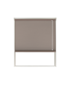 Chocolate Translucent Honeycomb Blind Window Cutout
