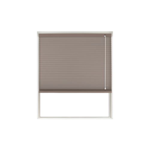Chocolate Translucent Honeycomb Blind Window Cutout