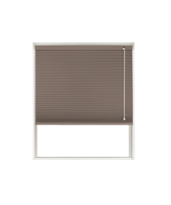 Cocoa Blockout Honeycomb Blind Window Cutout