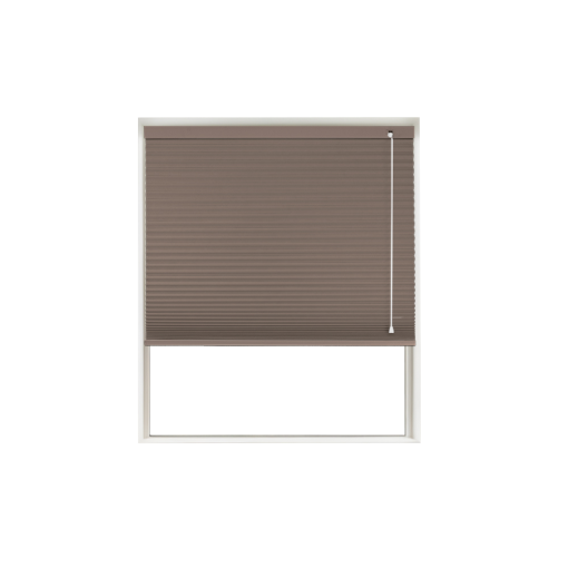 Cocoa Blockout Honeycomb Blind Window Cutout