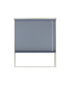 Dark Blue Translucent Honeycomb Blind Window Cutout