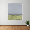 Gray Sheen Blockout Honeycomb Blind Lifestyle Image