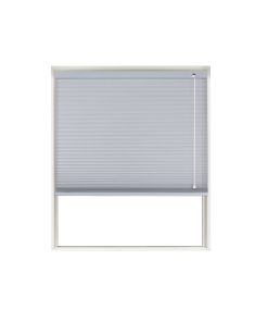 Grey Mist Translucent Honeycomb Blind Window Cutout