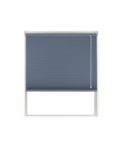 Jean Blue Blockout Honeycomb Blind Window Cutout