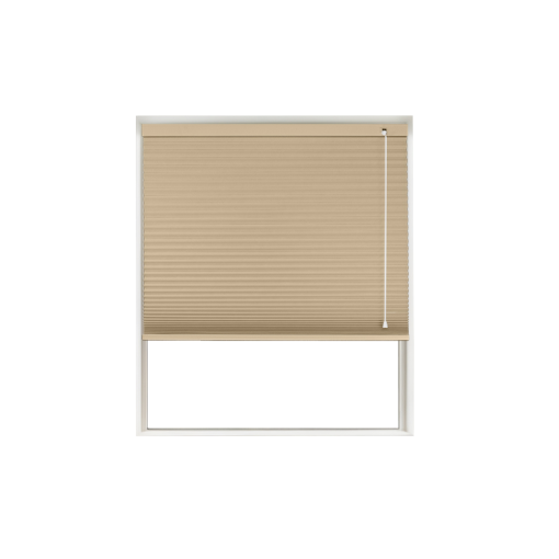 Pongee Blockout Honeycomb Blind Window Cutout