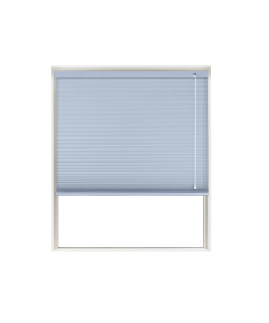 Sky Blue Translucent Honeycomb Blind Window Cutout