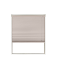 White Sand Translucent Honeycomb Blind Window Cutout