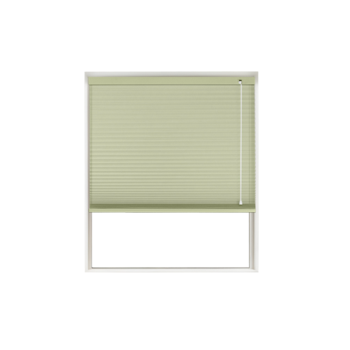 Wild Willow Translucent Honeycomb Blind Window Cutout