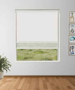 Biscuit Cream Blockout + Sun Screen Dual-Roller Blind | Made To Measure