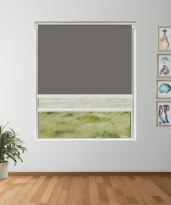Cherrywood Blockout + Sun Screen Dual-Roller Blind | Made To Measure