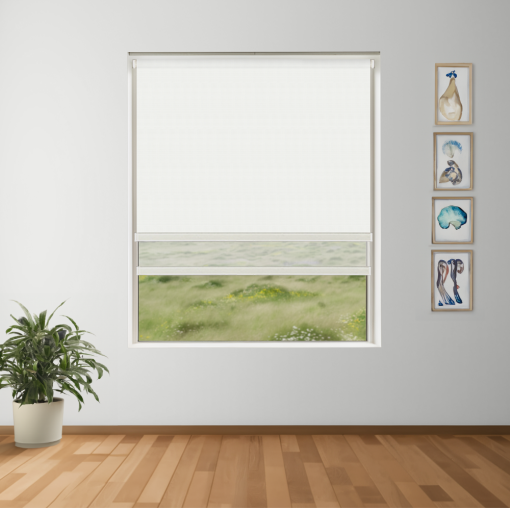 Cloud Blockout + Sun Screen Dual-Roller Blind | Made To Measure