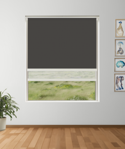 Espresso Blockout + Sun Screen Dual-Roller Blind | Made To Measure