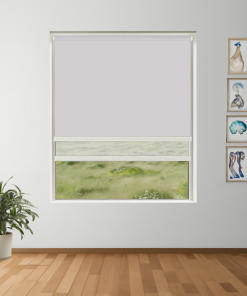 Floral Mesh Blockout + Sun Screen Dual-Roller Blind | Made To Measure
