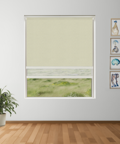 Latte Blockout + Sun Screen Dual-Roller Blind | Made To Measure