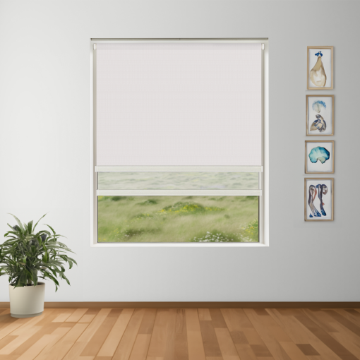 Lunar Light Blockout + Sun Screen Dual-Roller Blind | Made To Measure
