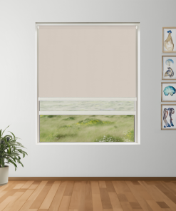 Marine Pearl Blockout + Sun Screen Dual-Roller Blind | Made To Measure