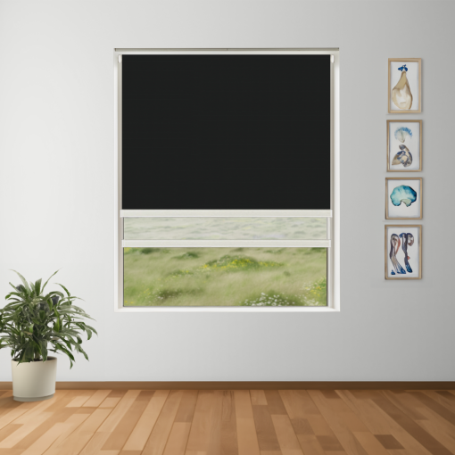 Molten Blockout + Sun Screen Dual-Roller Blind | Made To Measure