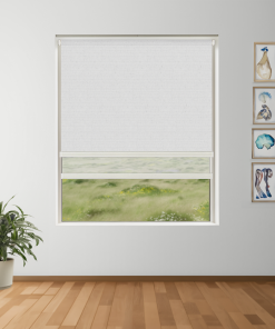 Platinum Blockout + Sun Screen Dual-Roller Blind | Made To Measure