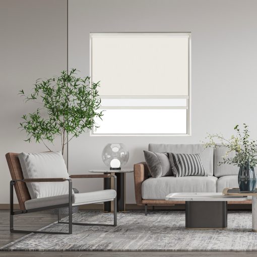 Pure Blockout + Sun Screen Dual-Roller Blind | Made To Measure