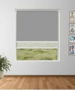 Raincloud Blockout + Sun Screen Dual-Roller Blind | Made To Measure