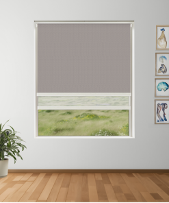 Rockface Blockout + Sun Screen Dual-Roller Blind | Made To Measure
