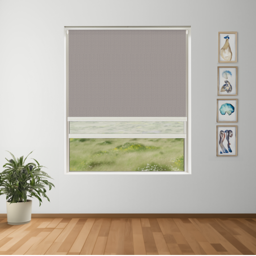 Rockface Blockout + Sun Screen Dual-Roller Blind | Made To Measure