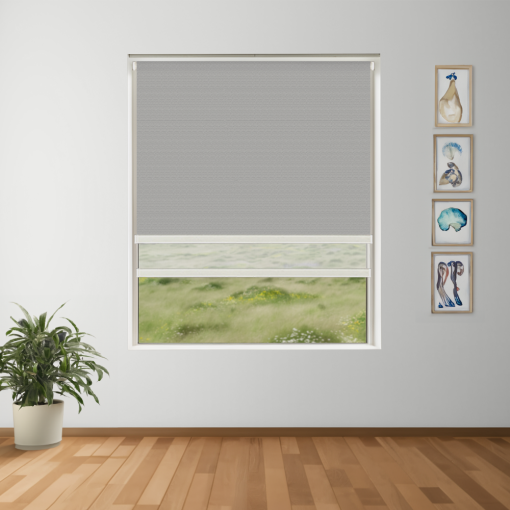 Rocksteel Blockout + Sun Screen Dual-Roller Blind | Made To Measure