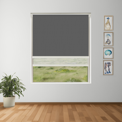Rolling Thunder Blockout + Sun Screen Dual-Roller Blind | Made To Measure