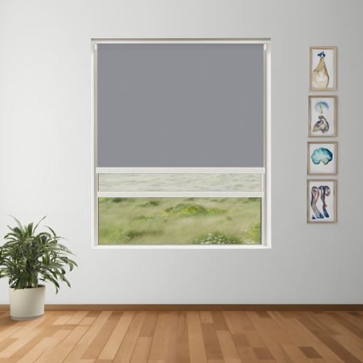 Submarine Blockout + Sun Screen Dual-Roller Blind | Made To Measure