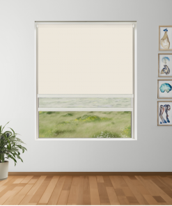 Warm Bluff Blockout + Sun Screen Dual-Roller Blind | Made To Measure