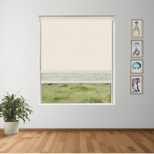 Warm Bluff Blockout + Sun Screen Dual-Roller Blind | Made To Measure