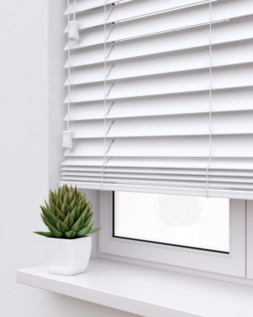 White Wooden Venetian Blind NZ 5