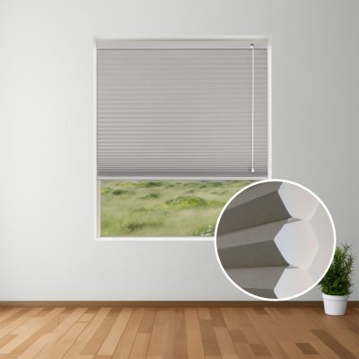 Alabaster Blockout Honeycomb Blinds inset