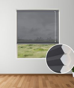 Black Ink Light Filter Honeycomb Blinds inset