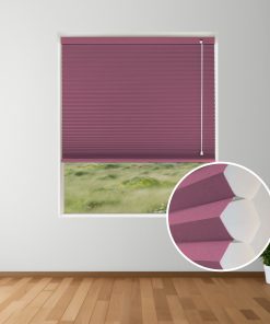 Bordeaux Blockout Honeycomb Blinds inset