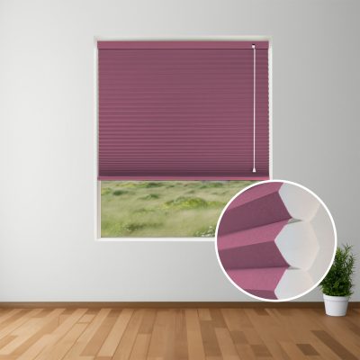 Bordeaux Blockout Honeycomb Blinds inset
