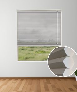 Chalk Light Filter Honeycomb Blinds inset