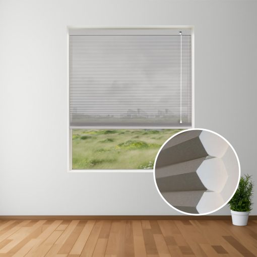 Chalk Light Filter Honeycomb Blinds inset
