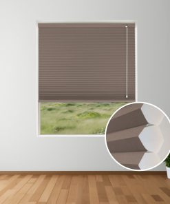 Cocoa Blockout Honeycomb Blinds inset