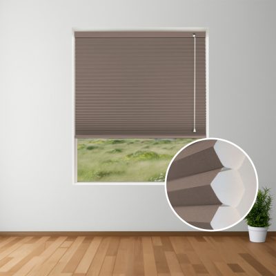 Cocoa Blockout Honeycomb Blinds inset