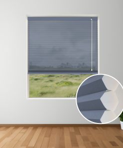Dark Blue Light Filter Honeycomb Blinds inset