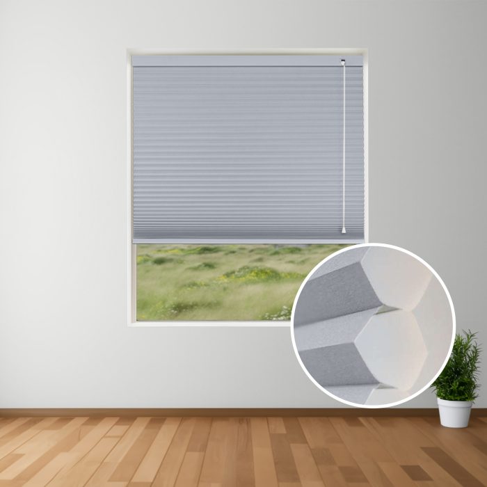 Gray Sheen | Made-to-measure (Blockout) Honeycomb Blind